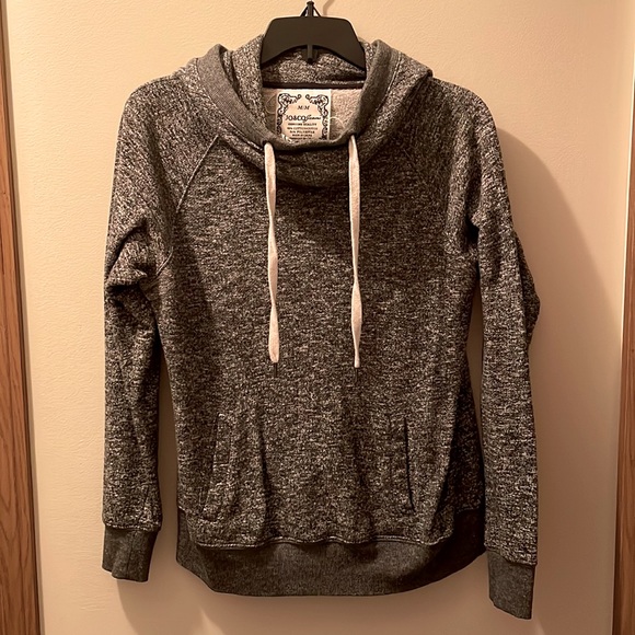 GUC Heather Gray Cowl-neck Sweatshirt - Picture 2 of 6